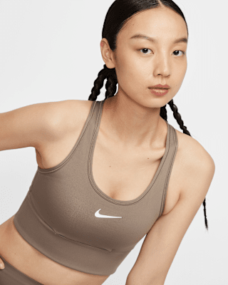 nike women's padded pro longline sports bra