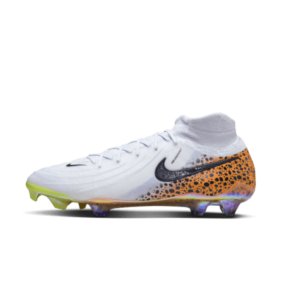 Nike Phantom Luna 2 Elite Electric Botes de futbol per a terreny ferm de perfil alt