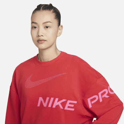 Nike Dri-FIT Get Fit Women's French Terry Graphic Crew-Neck Sweatshirt