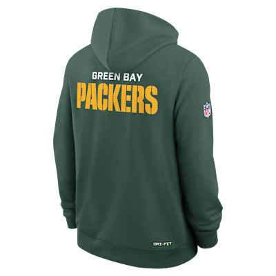 Green Bay Packers Initial Home Sideline Men's Nike Dri-FIT NFL Pullover Hoodie