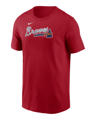 Мужская футболка Atlanta Braves Fuse Wordmark Nike MLB