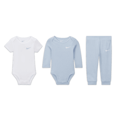 Nike Essentials Baby (0-9M) 3-Piece Bodysuit Set