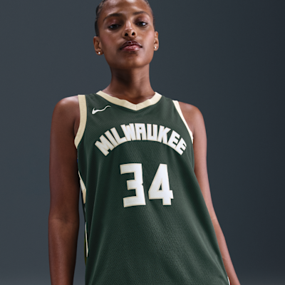 Maglia Milwaukee Bucks Icon Edition Swingman Nike Dri-FIT NBA – Uomo