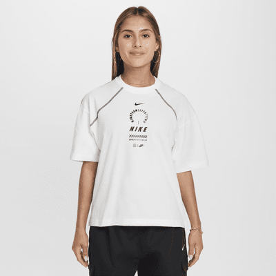 T-shirt o kroju oversize dla dużych dzieci (dziewcząt) Nike Sportswear