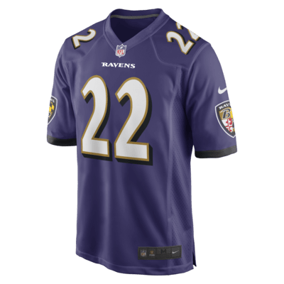 Jersey de fútbol americano Nike de la NFL Game para hombre Derrick Henry Baltimore Ravens