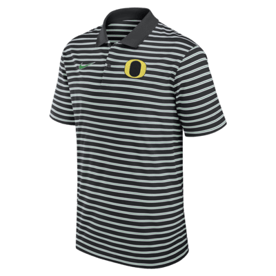 Polo universitario Nike Dri-FIT para hombre Primetime Victory Striped de los Oregon Ducks