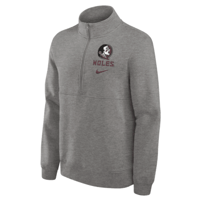 Florida State Seminoles Primetime Club Men's Nike College 1/2-Zip Crew