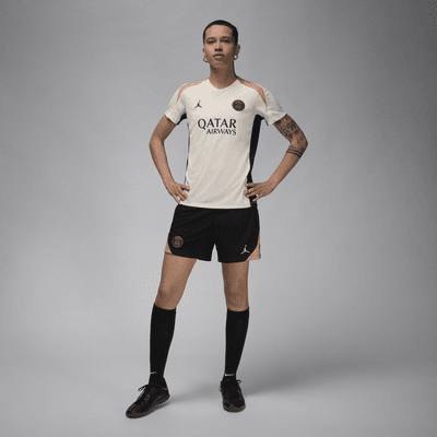 Paris Saint-Germain Strike Third Jordan Dri-FIT Fußballshorts aus Strickmaterial für Damen