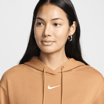 เสื้อมีฮู้ดผ้าเฟรนช์เทรีขนาดโอเวอร์ไซส์แบบสวมผู้หญิง Nike Sportswear Phoenix Fleece