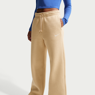 Pantaloni palazzo a vita alta Nike Sportswear Phoenix Fleece – Donna