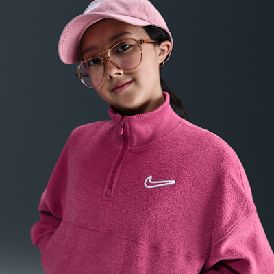Nike Sportswear Big Kids' (Girls') Long-Sleeve Fleece Top