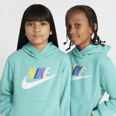 Conjunto de sudadera con gorro para niños talla chica Nike Sportswear Club Fleece