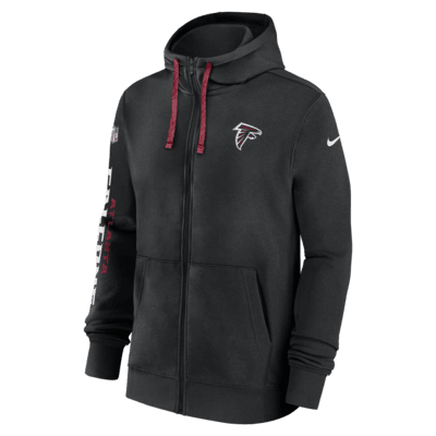 Atlanta Falcons Sideline Team Issue Club Men's Nike Full Zip Hoodie