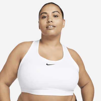 Bra deportivo con almohadillas para mujer (talla grande) Nike Swoosh Medium Support