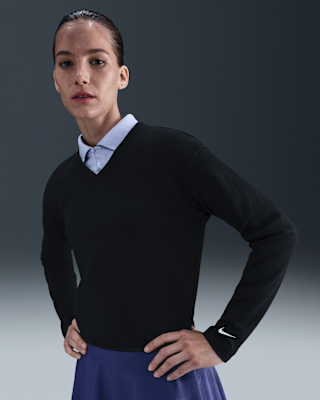 Женские  Nike V-Neck Long-Sleeve Golf Top