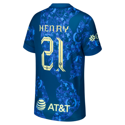 Henry Martín Club America 2024/25 Stadium Away Men's Nike Dri-FIT Soccer Jersey