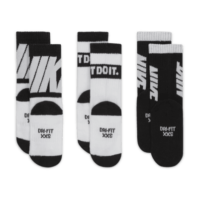 Nike Dri-FIT Sport Little Kids' Crew Socks (3 Pairs)