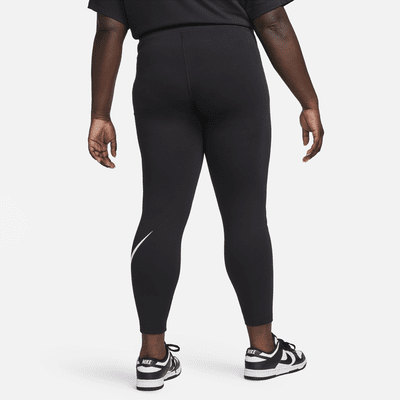 Nike Sportswear Classics Trainings-Leggings mit Grafik und hohem Bund für Damen (große Größe)