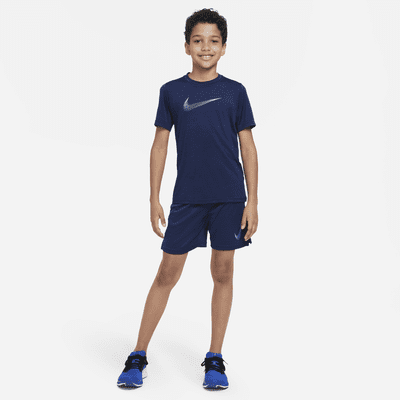 Nike Dri-FIT rövid ujjú edzőfelső nagyobb gyerekeknek (fiúknak)