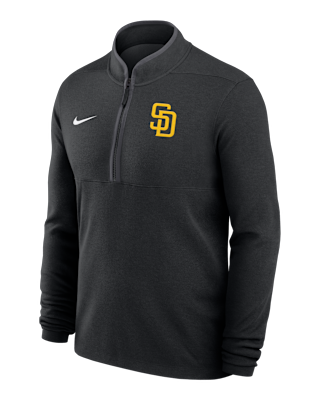 Мужские  San Diego Padres Victory Nike Dri-FIT MLB 1/2-Zip Long-Sleeve Top