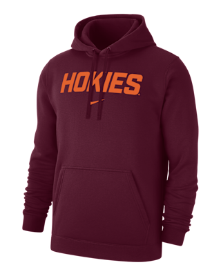 Мужское худи Virginia Tech Club Fleece Nike College Pullover Hoodie