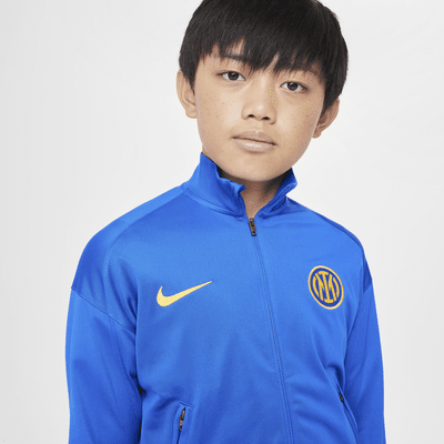 Tuta da calcio in maglia Nike Dri-FIT Inter Strike per ragazzo/a – Terza