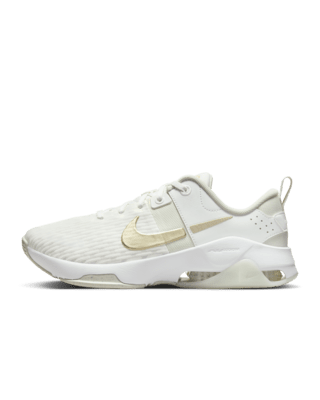 nike bella white and gold