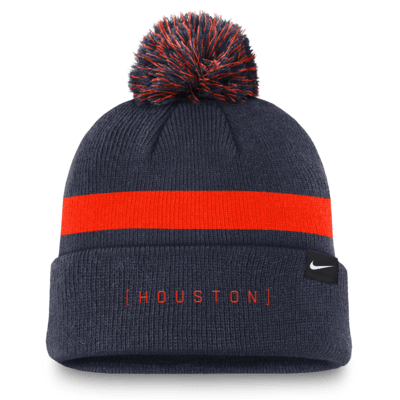 Houston Astros Hometown Peak Men's Nike MLB Cuffed Pom Beanie