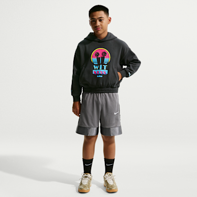 Sudadera con gorro sin cierre para niños talla grande de LeBron "Miami Twice"