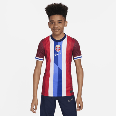 Norway (Men's Team) 2024/25 Stadium Home Older Kids' Nike Dri-FIT Football  Replica Shirt