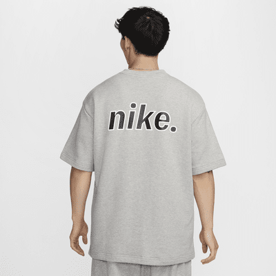 เสื้อแขนสั้นผ้าเฟรนช์เทรีผู้ชาย Nike Sportswear