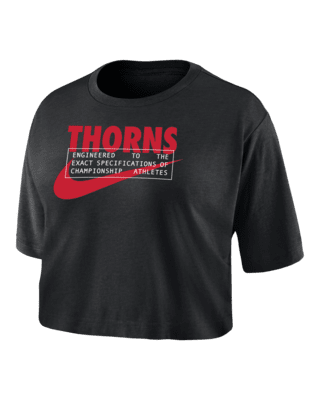 Женская футболка Portland Thorns Nike Dri-FIT Soccer Cropped