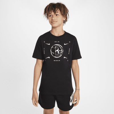 Brooklyn Nets Nike NBA-Logo-T-Shirt für ältere Kinder (Jungen)