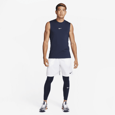Men's Nike Pro Dri-Fit Slim Sleeveless Top in Blue, Size: 2XL | FB7924-451