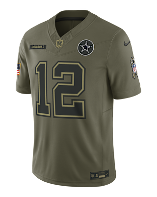 Мужские джерси Roger Staubach Dallas Cowboys Salute to Service Retired Nike Dri-FIT NFL Limited Jersey