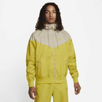 nike yellow windbreaker mens