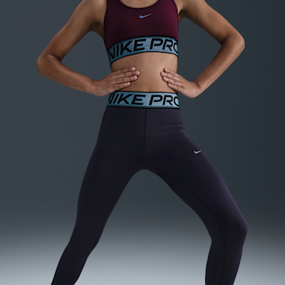 Legginsy dla dużych dzieci (dziewcząt) z błyszczącymi akcentami Dri-FIT Nike Pro