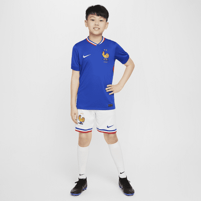 FFF (Men's Team) 2024/25 Stadium Home Big Kids' Nike Dri-FIT Soccer Replica Jersey