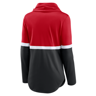 Cincinnati Reds Club Lettering Women's Nike Dri-FIT MLB Pullover Crew