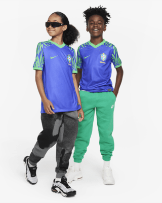 Nike Brazil 2023 Stadium Home Big Kids' Dri-FIT Soccer Jersey