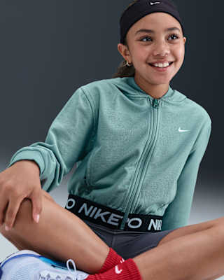 Детское худи Nike Pro Fleece Big Kids' (Girls') Dri-FIT Full-Zip Hoodie
