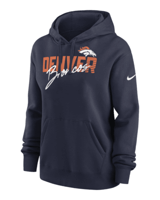 Nike Women's Nike Navy Denver Broncos Wordmark Club Fleece