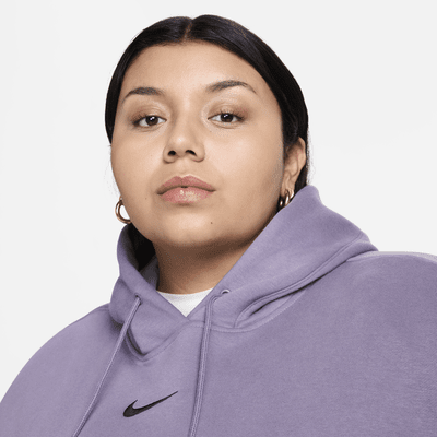 Sudadera con gorro sin cierre oversized de tejido Fleece para mujer Nike Sportswear Phoenix (talla grande)