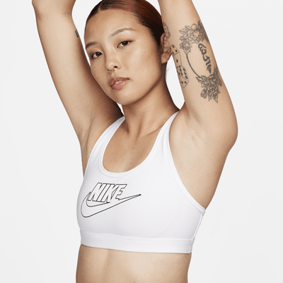 Nike Swoosh Medium Support Women's Padded Logo Sports Bra