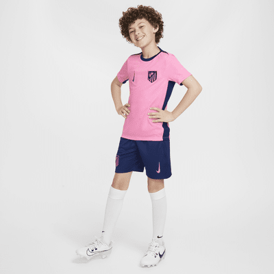 Maglia da calcio pre-partita Nike Dri-FIT Atlético de Madrid Academy Pro per ragazzo/a – Terza