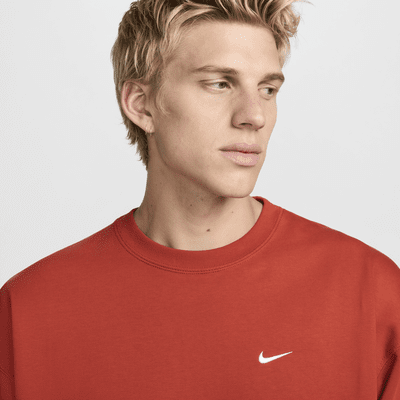 Fleecetröja med rund hals Nike Solo Swoosh för män