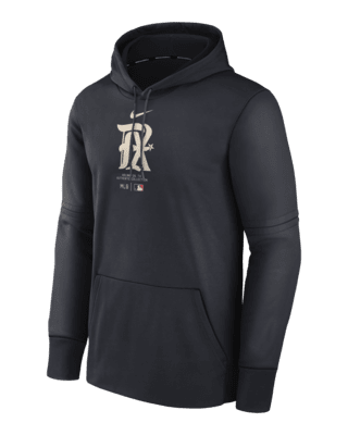 Мужское худи Texas Rangers City Connect Practice Nike Therma MLB Pullover Hoodie