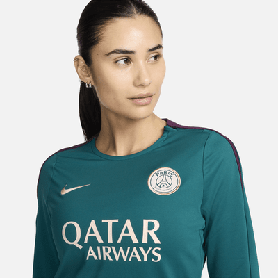 París Saint-Germain Strike Camiseta de fútbol con cuello redondo de tejido Knit Nike Dri-FIT - Mujer