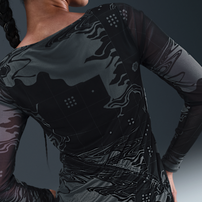 Vestido midi de malla para mujer Serena Williams Design Crew