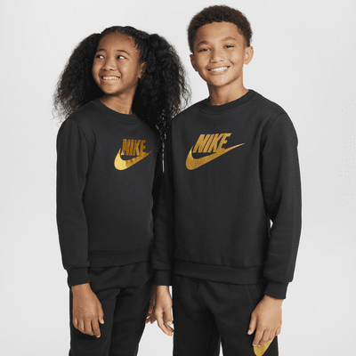 Sweatshirt de gola redonda Nike Sportswear Club Fleece Júnior